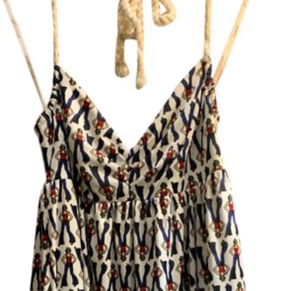 Betsey Johnson White Red and Blue Girl Sailor Casual Dress